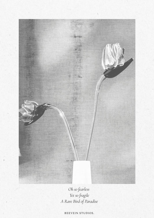 RARE BIRD - Glass Bouquet Sculpture