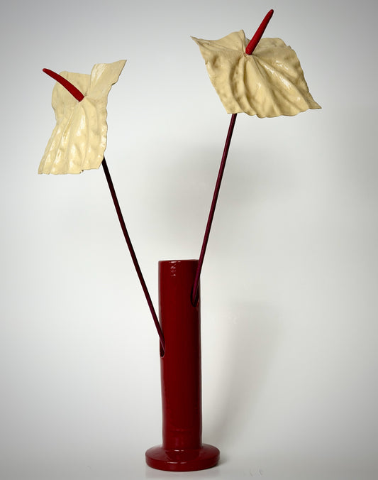 The Florist Vase 'TUBE' - SHINY RED
