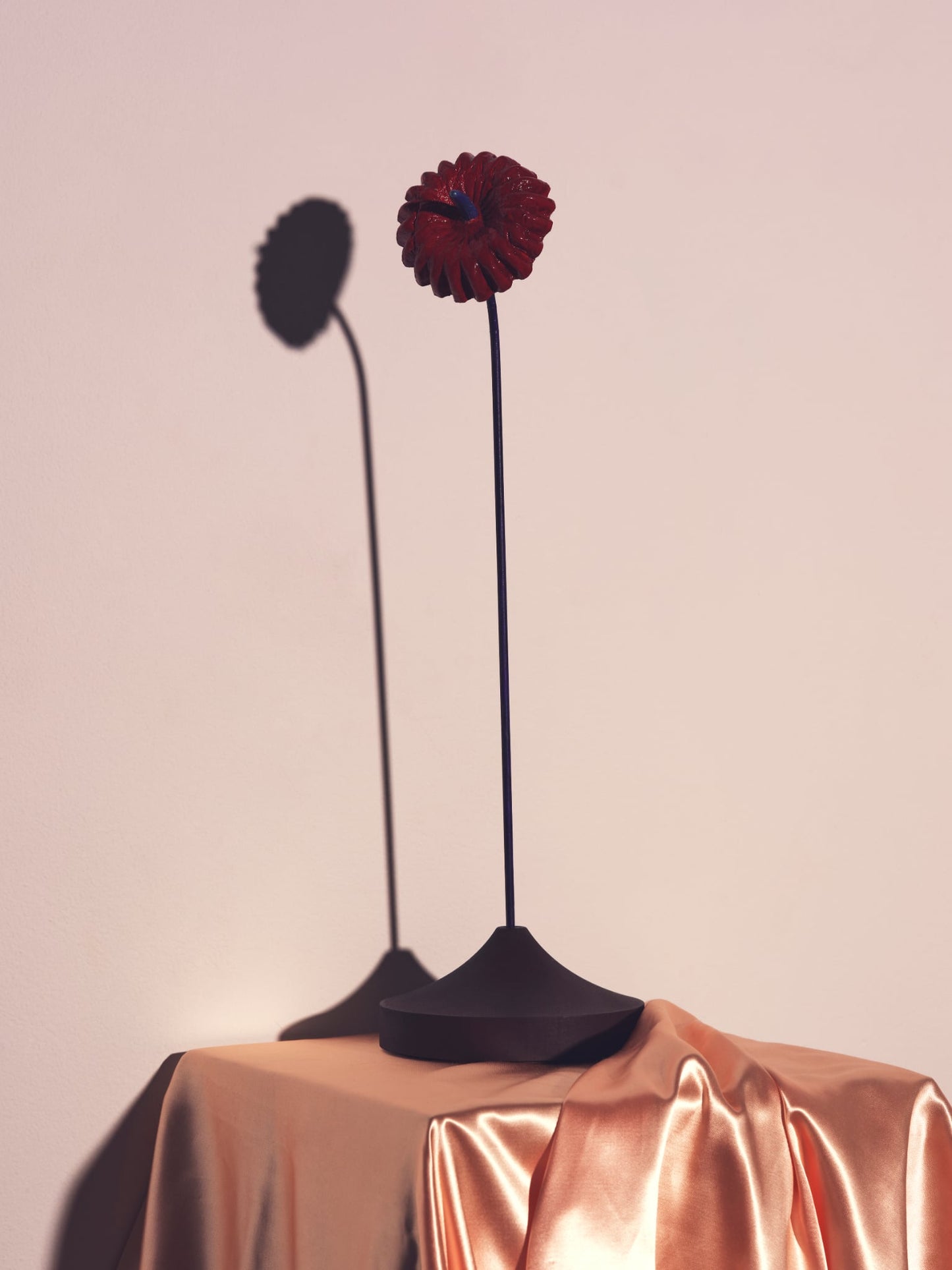 Abstract Daisy - Shiny Red