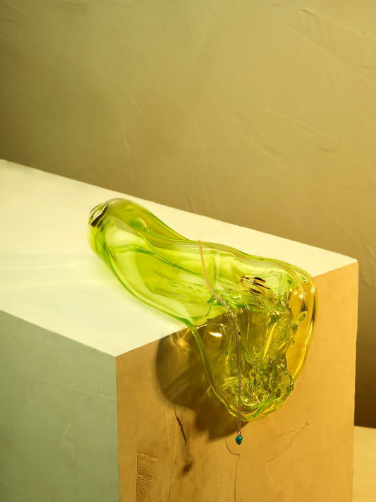 Glass Spora - Electric Lime