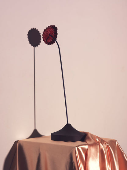 Abstract Daisy - Shiny Red