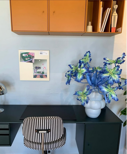 Tulip Bell, Dusty Blue & Green