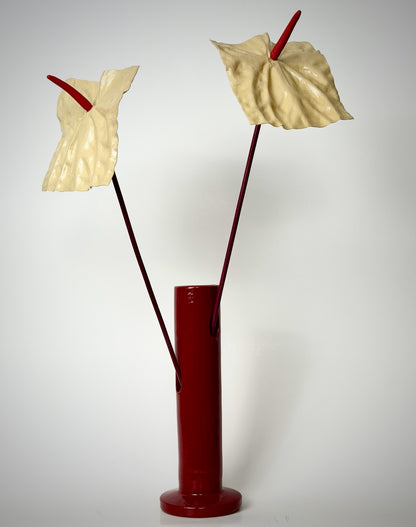 The Florist Vase 'TUBE' - SHINY RED