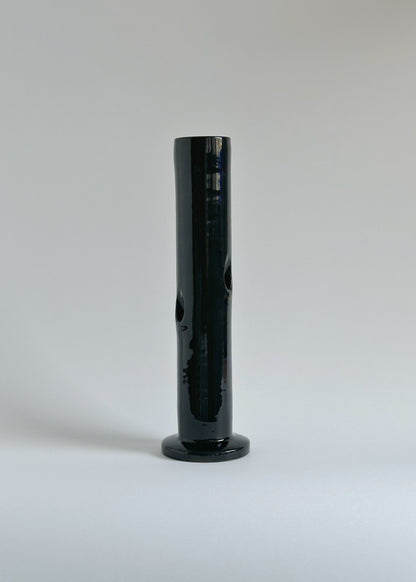 The Florist Vase 'Tube' - SHINY BLACK