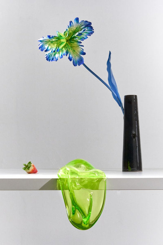 Glass Spora - Electric Lime
