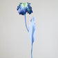 Tulip Bell, Dusty Blue & Green